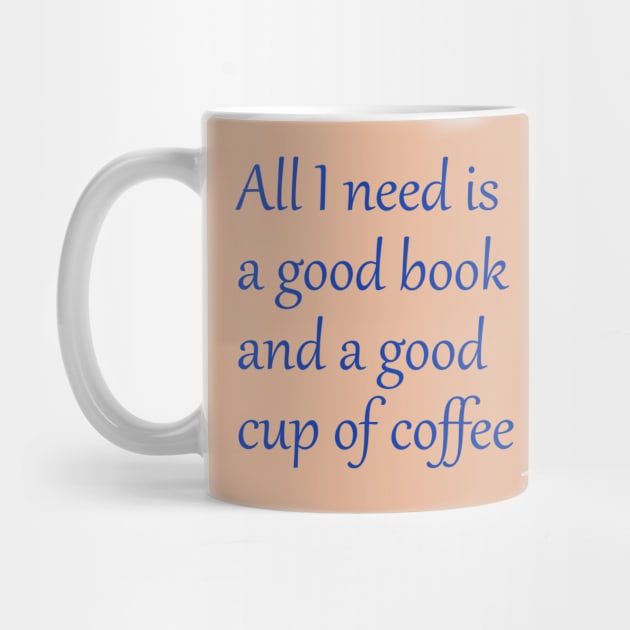 Lispe All I need is a good book and a good cup of coffee by Lispe